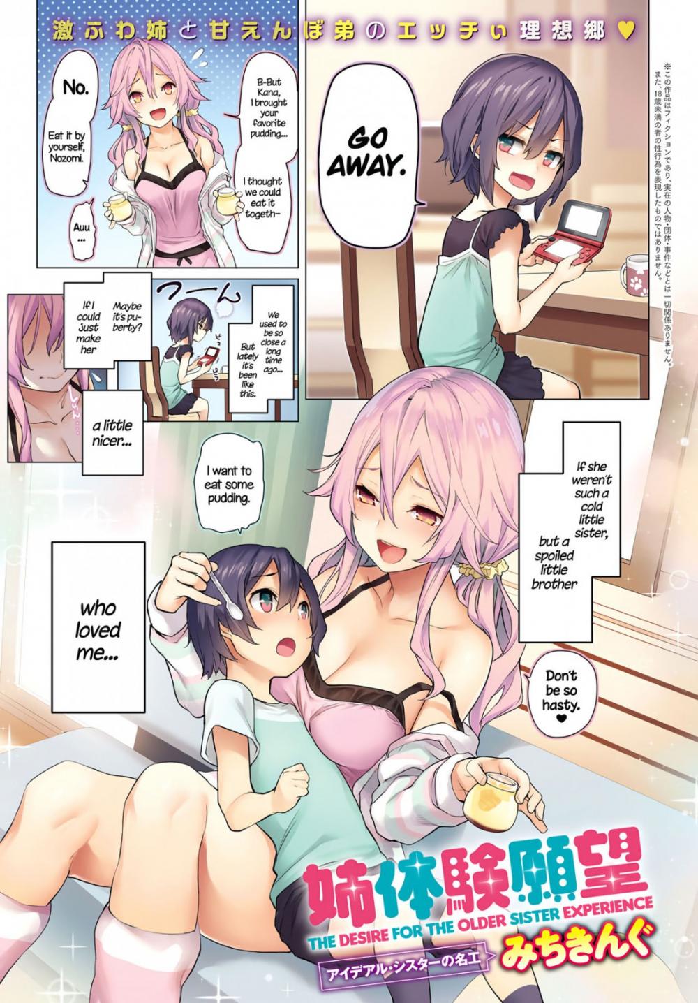 Hentai Manga Comic-The Desire For The Older Sister Experience-Read-1